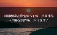 刚刚爆料站重磅pixiv下载！反差神秘人内幕全网炸裂，评论区炸了