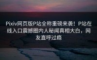 Pixiv网页版P站全称重磅来袭！P站在线入口震撼圈内人秘闻真相大白，网友直呼过瘾