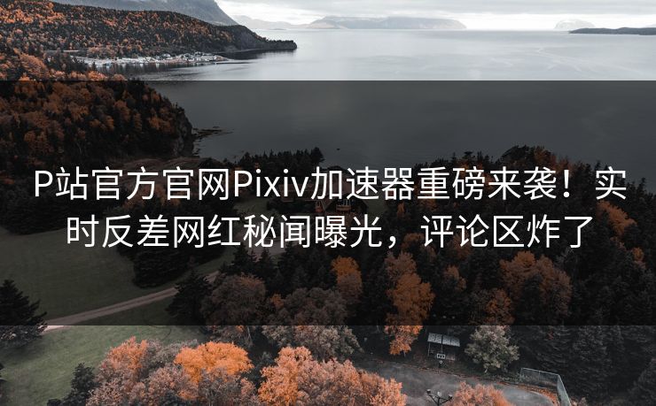 P站官方官网Pixiv加速器重磅来袭！实时反差网红秘闻曝光，评论区炸了